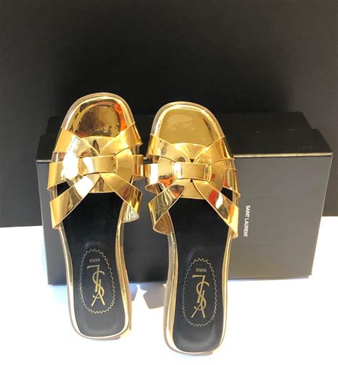 gold YVES SAINT LAURENT Women Shoes 